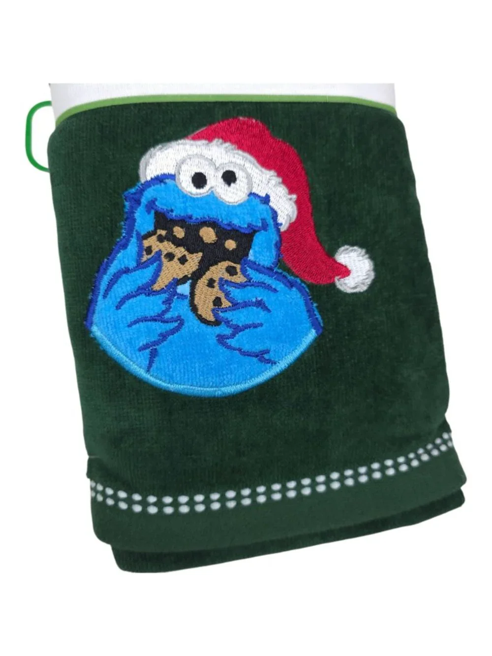 Sesame Street Cookie Monster Christmas Hand Towels Set Of 2 18